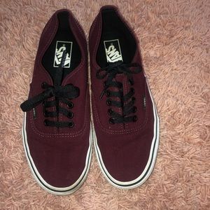 Maroon vans